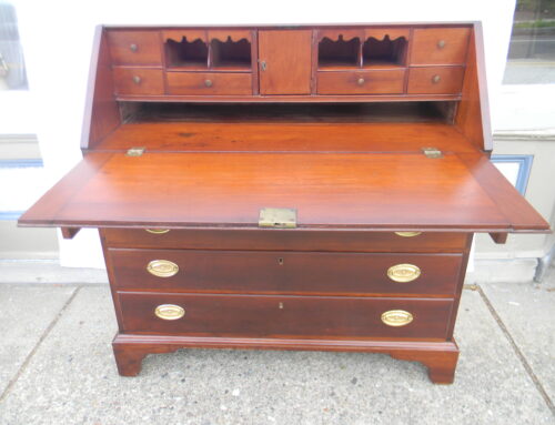 Chippendale Cherry Fall Front American Desk,CA.1780 -41”W-42”T19”Dp.