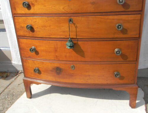Cherry Bow Front Chest Orig. Feet& Brass 38”w-38”t