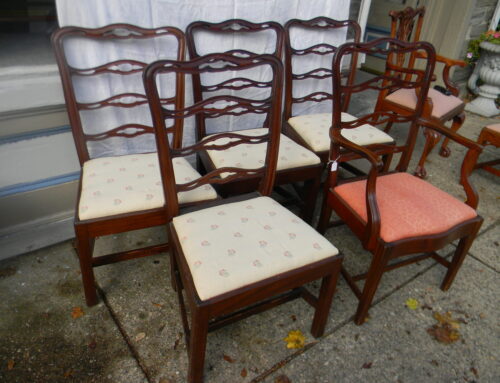 Set of 7 Phila. Ladder Back Chairs Circa 1790