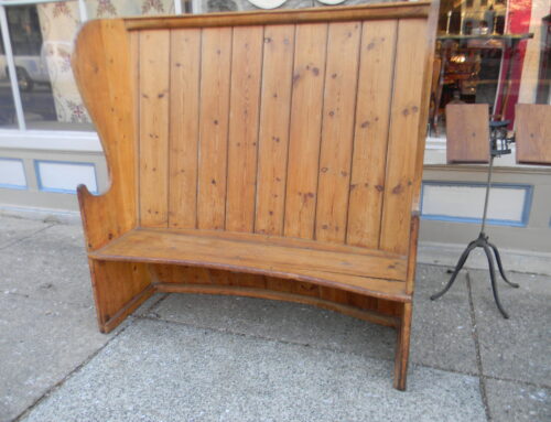 Pine Settle Bench 61”wide- 60”tall