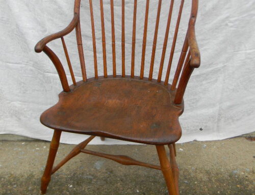 Windsor Bow Back Arm Chair -Braned Henzey -Phila. Circa 1790