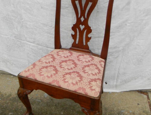 Chippendale Walnut 3 Shell Chair by John Elliott Phila. Circa 1780