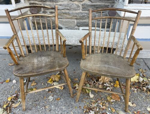 Pair PA. Cageback Arm Chairs