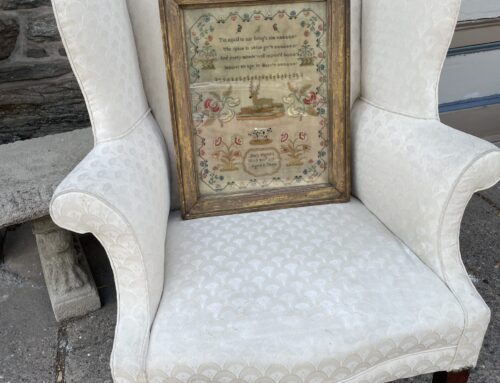 Federal Mahogany Wing Chair Circa 1800 (2)