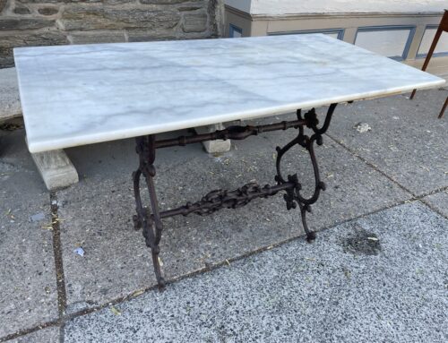 Iron& Marble Pastry Table,47”x 24”