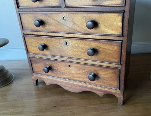 Mahogany Miniature Chest Circa 1800