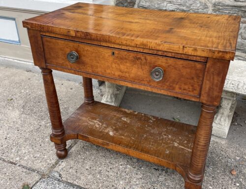 American Tiger Maple Pier Table